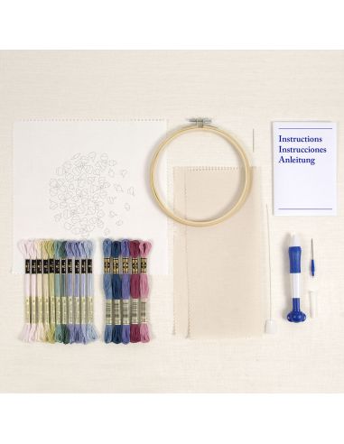 Kit de aguja punch - Pétalos de hortensia