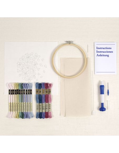 Kit de aguja punch - Pétalos de hortensia