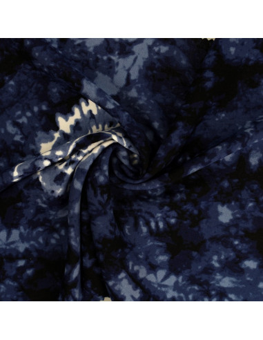 Tela tie-dye - Azul