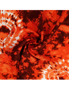 Tela tie-dye - Naranja