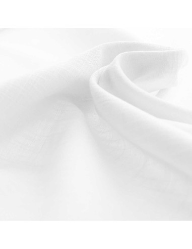 Tejido lino viscosa - Blanco