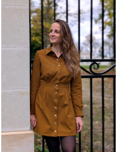 Patrón de vestido camisero Malonne - Anna Rose patterns
