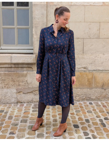 Patrón de vestido camisero Malonne - Anna Rose patterns