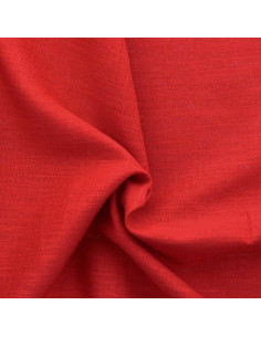 Tejido lino viscosa - Rojo 2