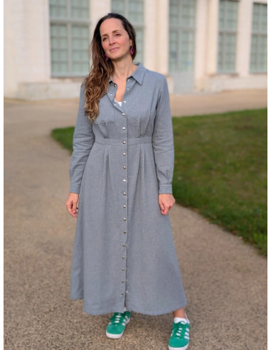 Patrón de vestido camisero Malonne - Anna Rose patterns