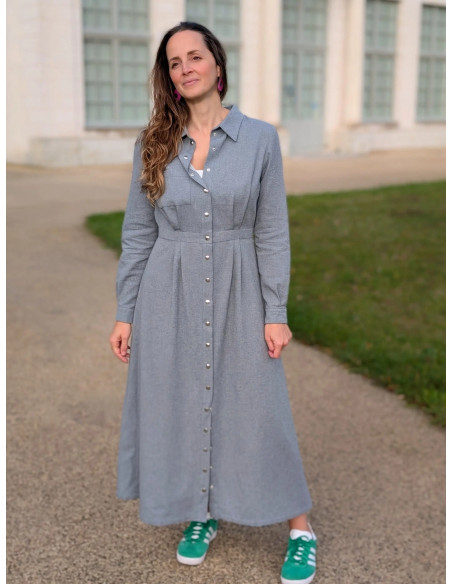 Patrón de vestido camisero Malonne - Anna Rose patterns
