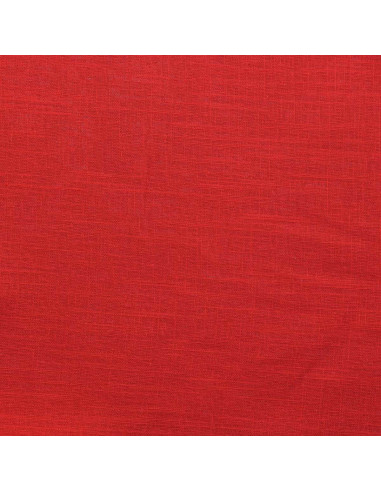 Tejido lino viscosa - Rojo