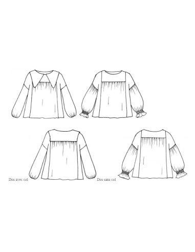 Patrón de blusa Manna - Anna Rose patterns