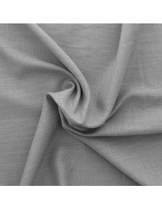 Tejido lino viscosa - Gris plata 2