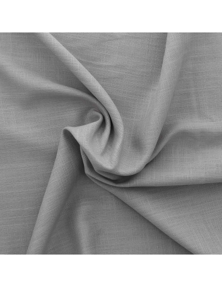 Tejido lino viscosa - Gris plata