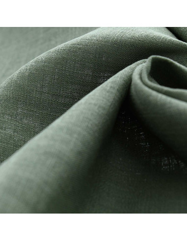 Tejido lino viscosa - Verde