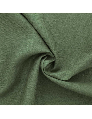 Tejido lino viscosa - Verde