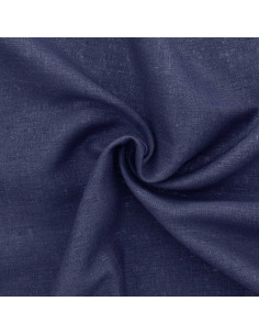 Tejido lino viscosa - Azul marino 2