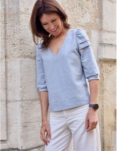 Patrón de blusa Muse - Atelier Scämmit