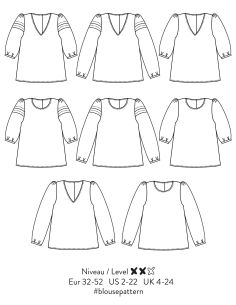 Patrón de blusa Muse - Atelier Scämmit 2
