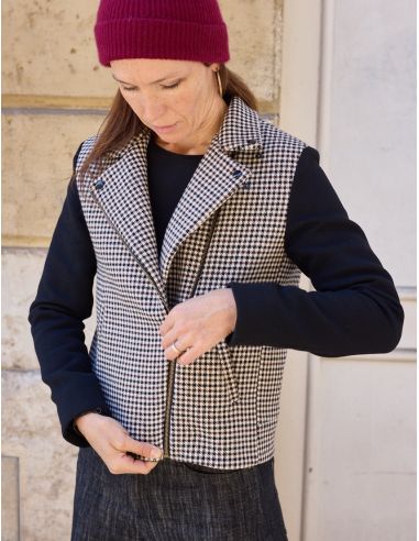 Patrón de chaqueta estilo perfecto Electra - Atelier Scämmit