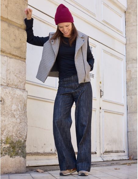 Patrón de chaqueta estilo perfecto Electra - Atelier Scämmit