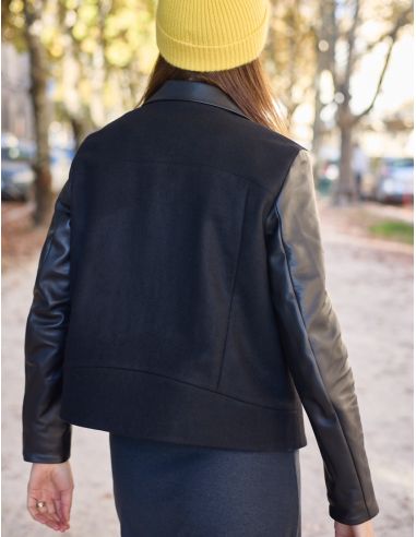 Patrón de chaqueta estilo perfecto Electra - Atelier Scämmit