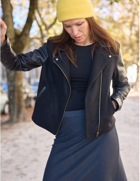 Patrón de chaqueta estilo perfecto Electra - Atelier Scämmit