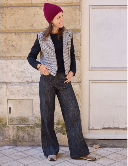 Patrón de chaqueta estilo perfecto Electra - Atelier Scämmit