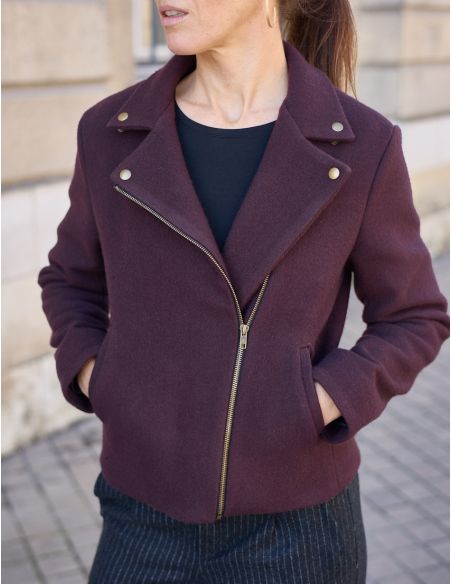 Patrón de chaqueta estilo perfecto Electra - Atelier Scämmit