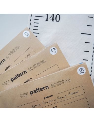 Pegatinas de organización para patrones de costura