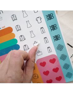 Pegatinas de organización para patrones de costura 2