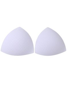 Copas triangulares de sujetador blancas