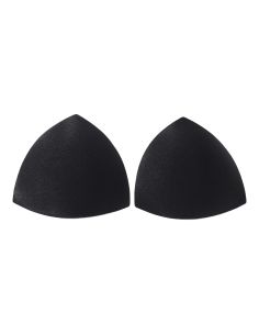 Copas triangulares de sujetador negras