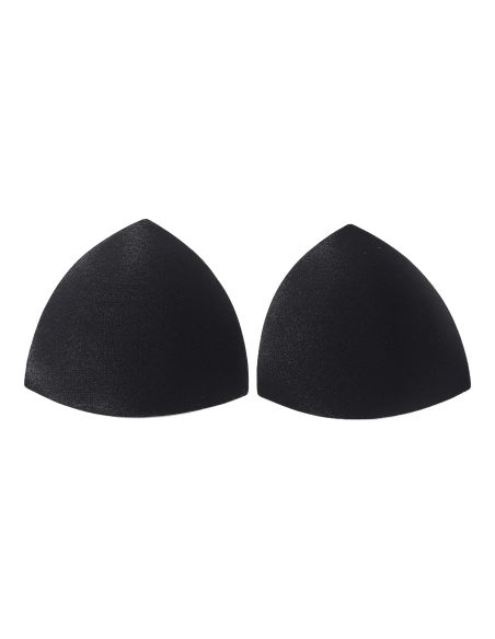 Copas triangulares de sujetador negras