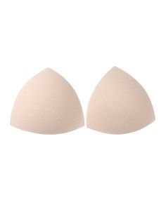Copas triangulares de sujetador beige