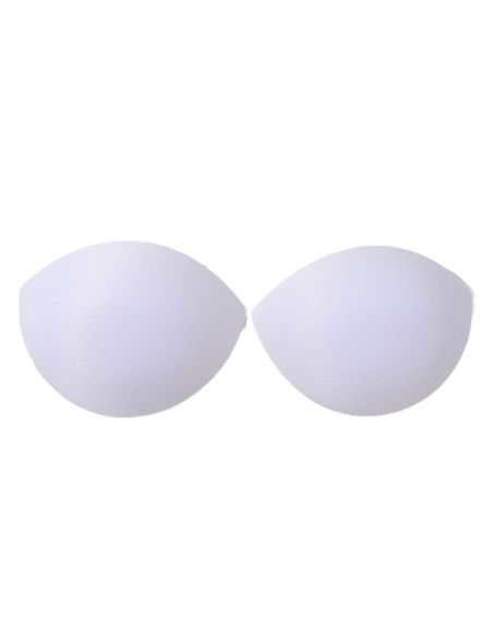 Copas push-up media luna sujetador blancas