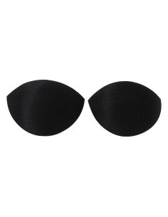 Copas push-up media luna sujetador negro