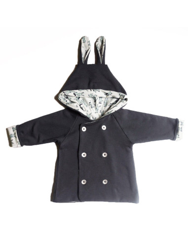 Patrón de chaleco, chaqueta, bata y impermeable Grand Ourse - Ikatee
