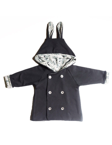Patrón de chaleco, chaqueta, bata y impermeable Grand Ourse - Ikatee