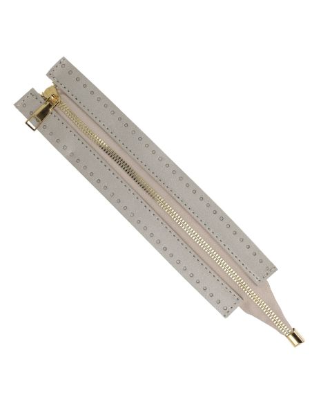 Cremallera especial para bolsa de imitación de 30 cm - Plata