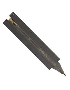 Cremallera especial para bolsa de imitación de 30 cm - Gris oscuro