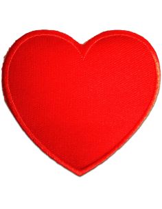 Parche termoadhesivo corazón rojo
