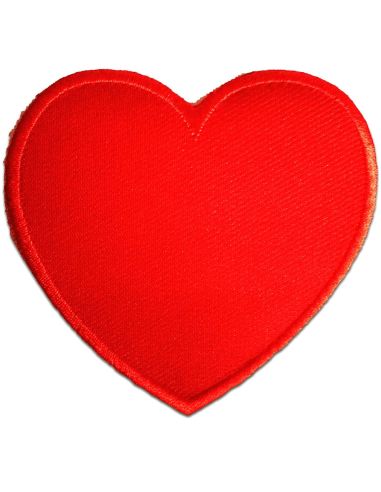 Parche termoadhesivo corazón rojo