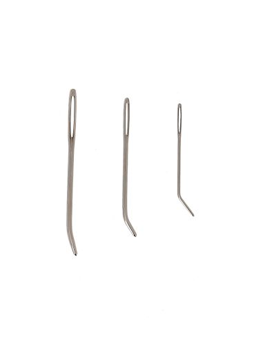 Agujas con puntas curvas para tejer Bohin