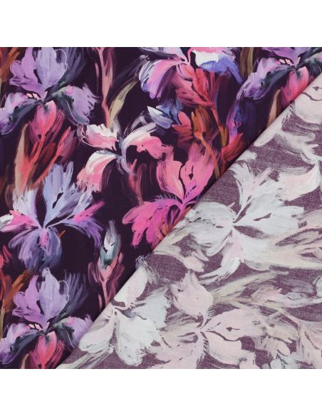 Tejido de viscosa - Iris violeta