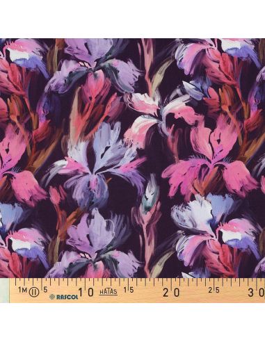 Tejido de viscosa - Iris violeta