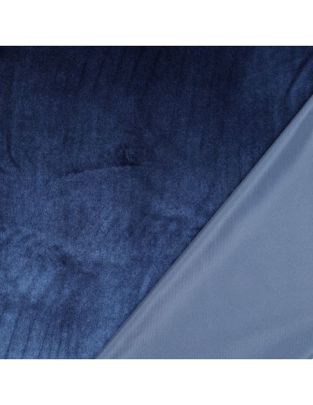 Tela de terciopelo de lujo para muebles - Azul marino