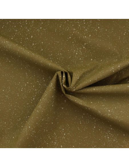 Tela de lona impermeable para chubasquero - Batik verde oliva