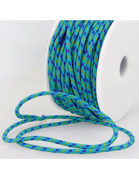 Cordón multicolor deportivo - Azul, violeta y verde
