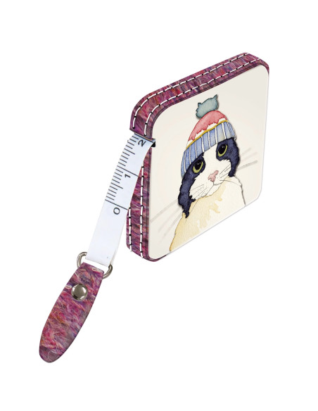 Cinta métrica retráctil 150 cm - Gato y gorro