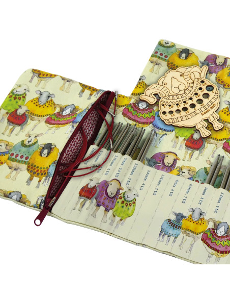 Estuche para agujas intercambiables - Oveja y suéter