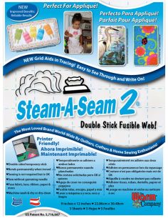 Juego de 5 hojas termoadhesivas de doble cara Steam-A-Seam 2